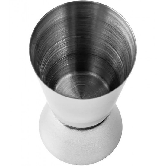 Dosador Para Bebidas Duplo 50 E 25 Ml Em Aço Inox